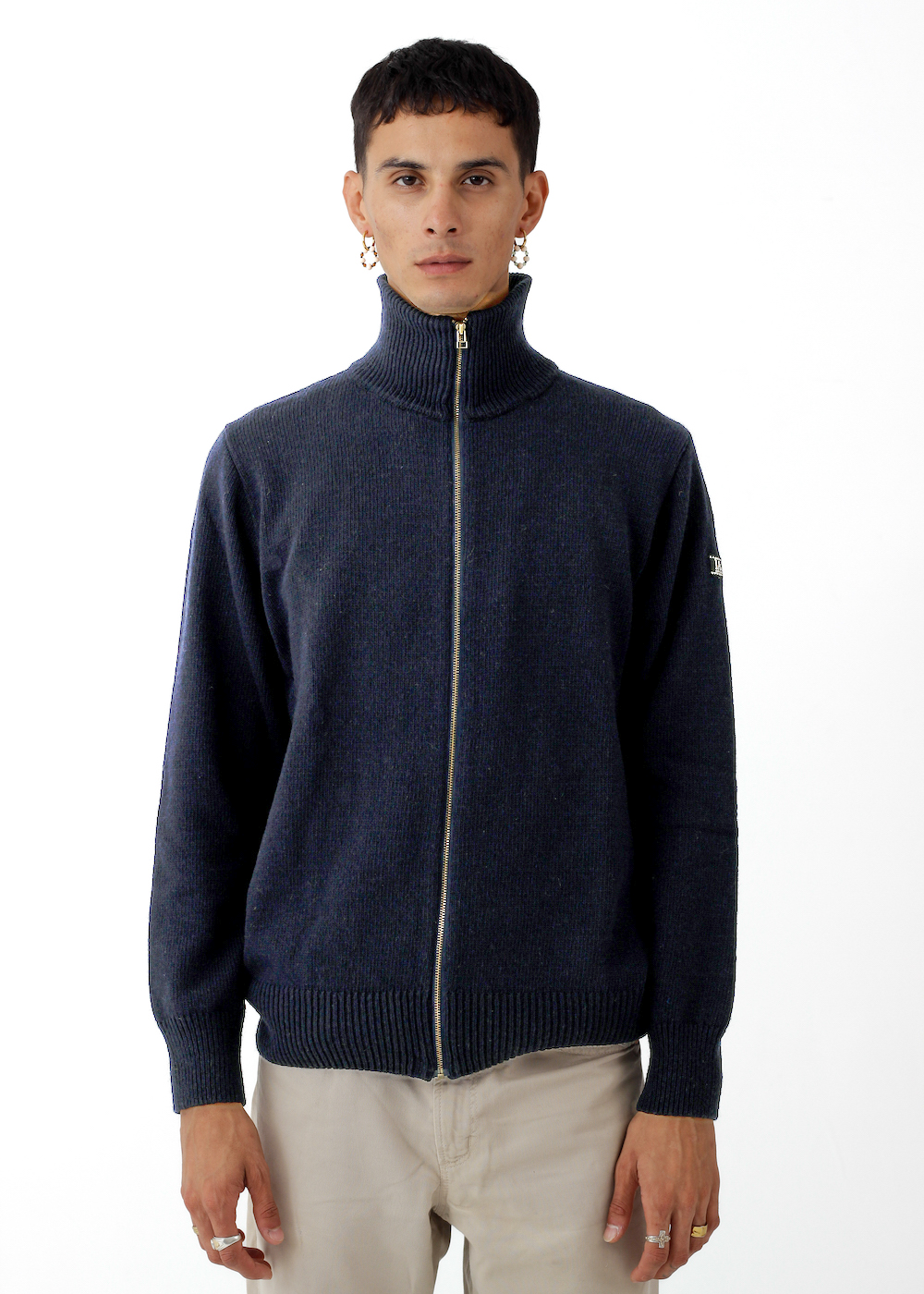 Jersei cardigan cremallera - Marina