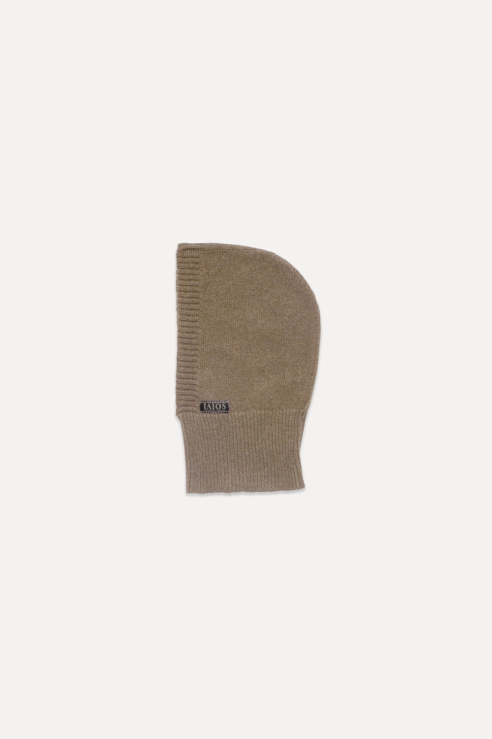 Balaclava o pasamontañas color marron claro o beige. Made in Spain