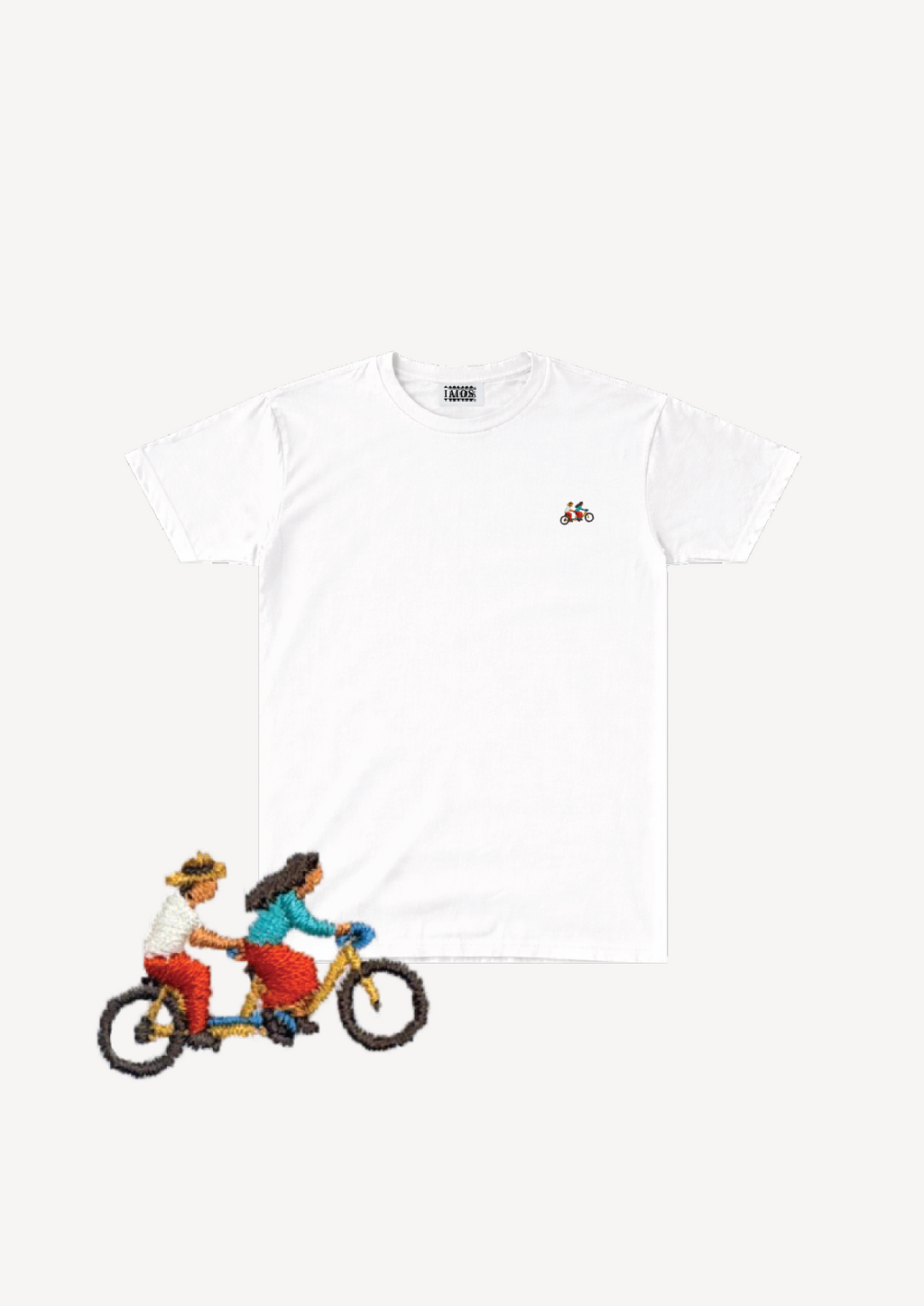 Tandem embroidery t-shirt