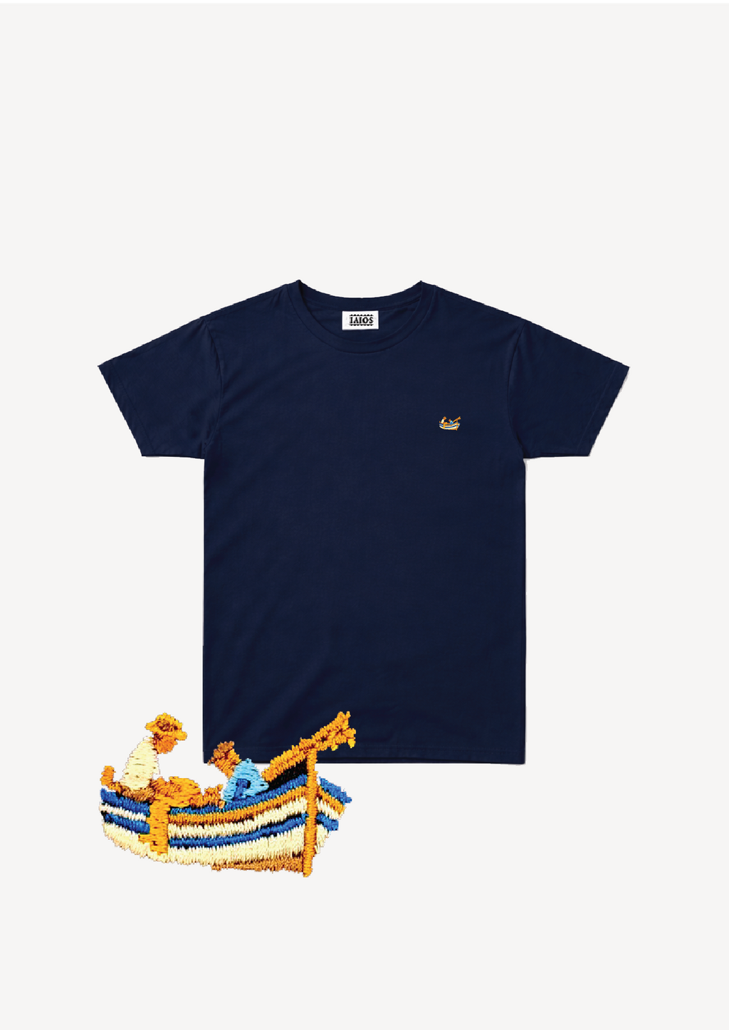 Embroidered boat t-shirt