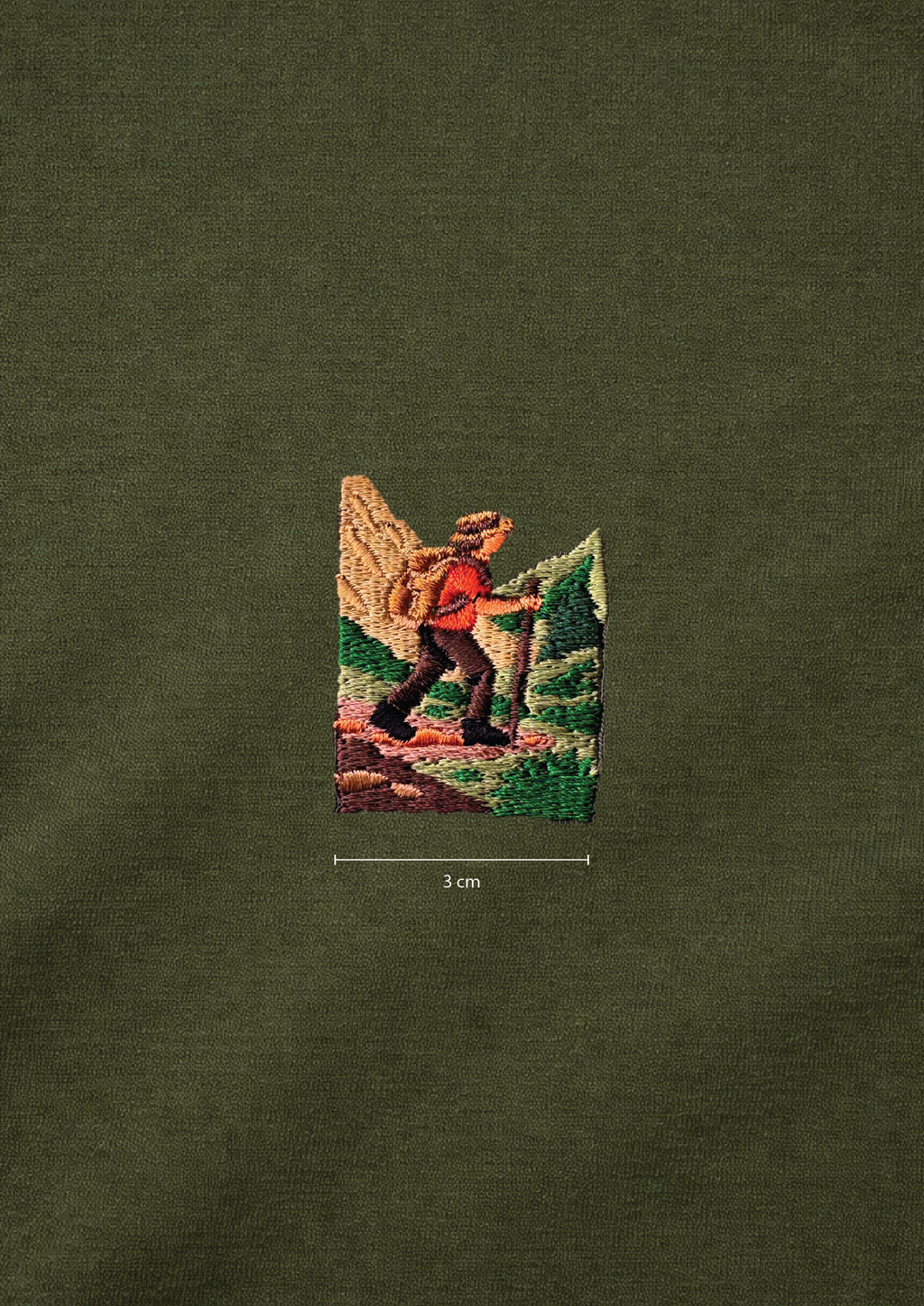 Walking embroidery t-shirt