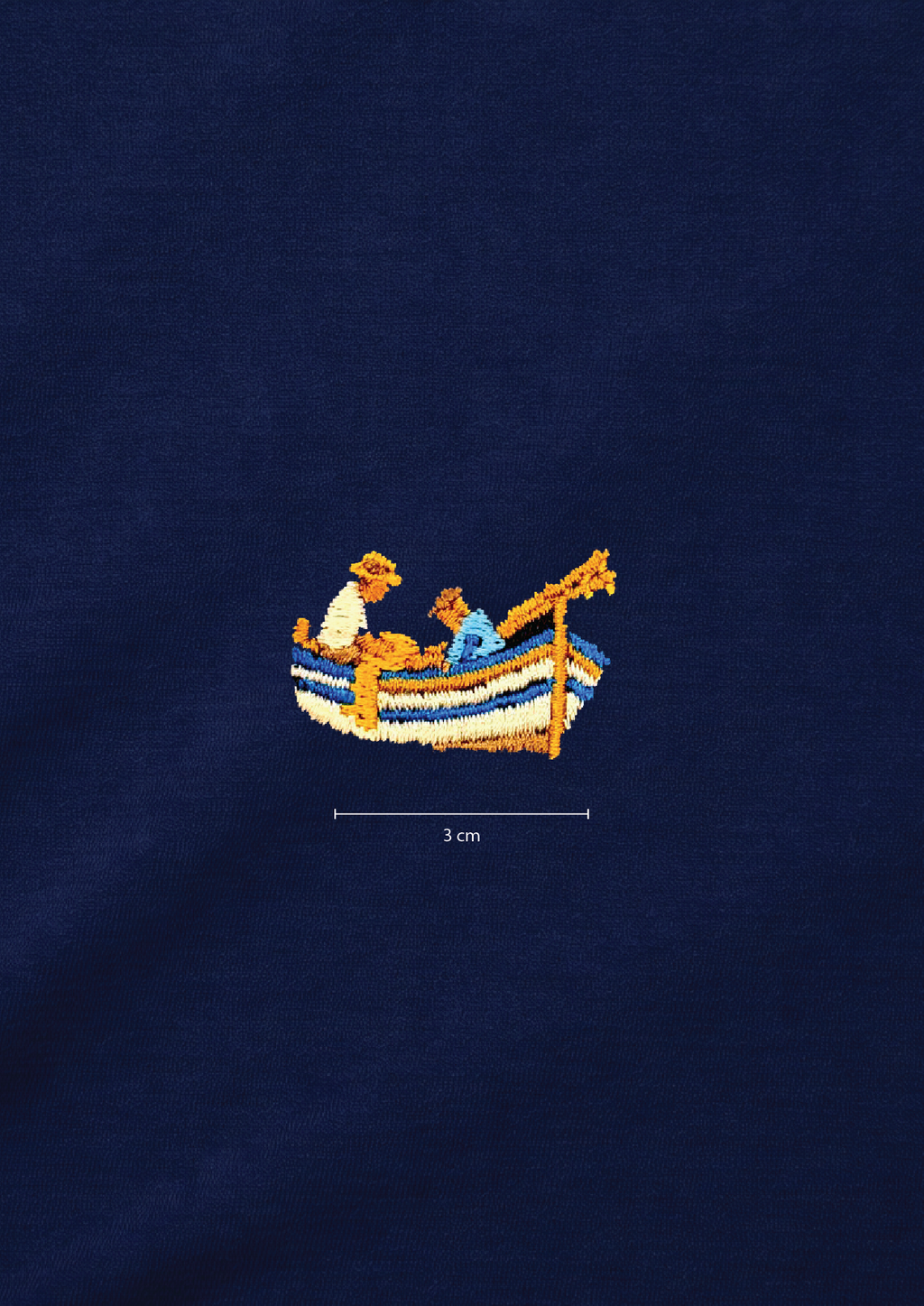 Embroidered boat t-shirt
