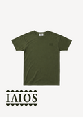 Camiseta verde bordado