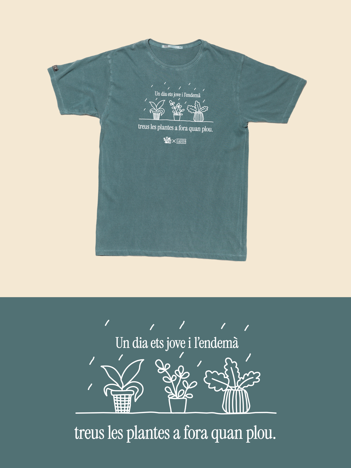 Treus les plantes fora quan plou.