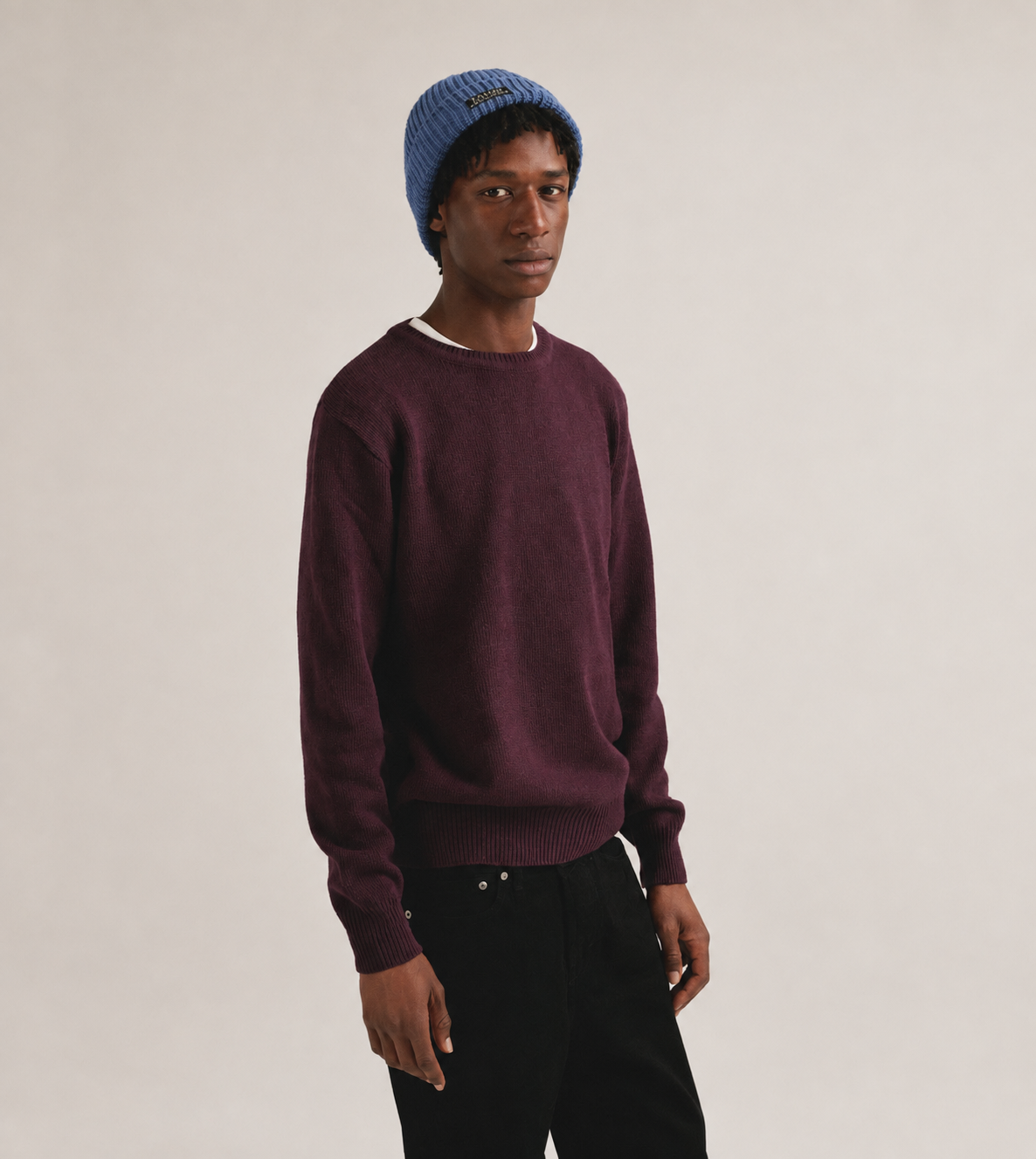 Blue hat
