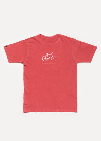 Samarreta vermella - Ciclista de pega