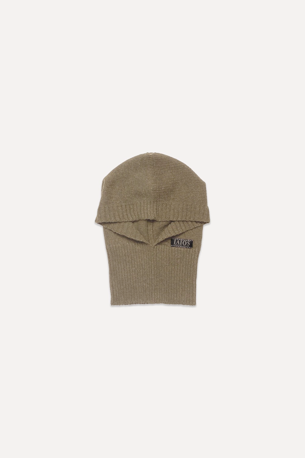 Balaclava o pasamontañas color marron claro o beige. Made in Spain
