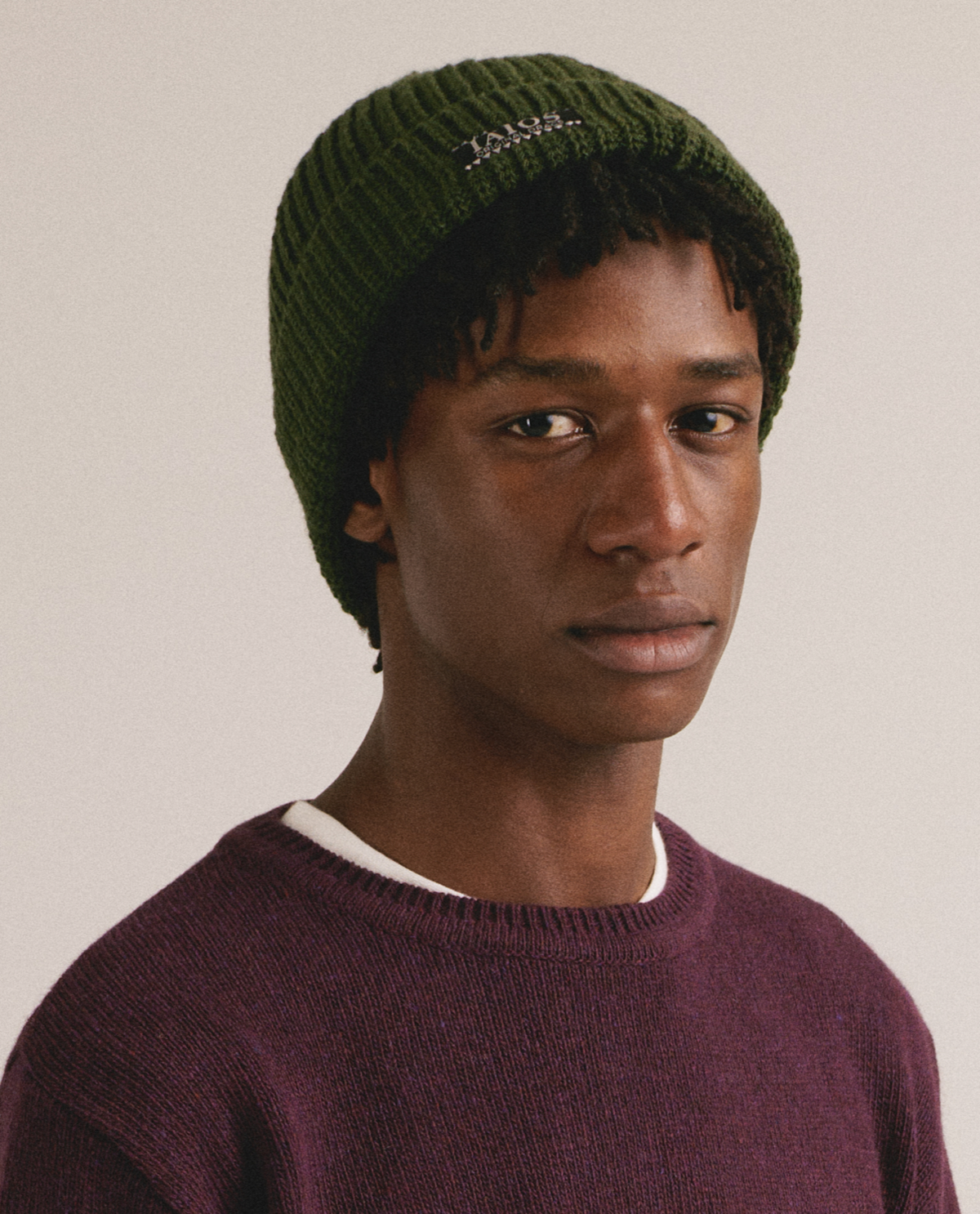 dark green beanie