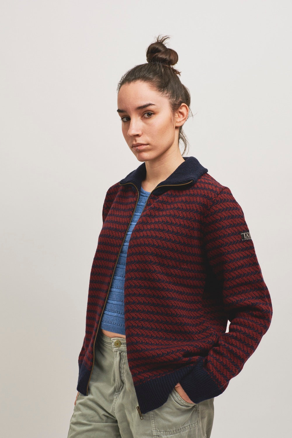 Jersey cardigan cremallera - Avi Amadeu