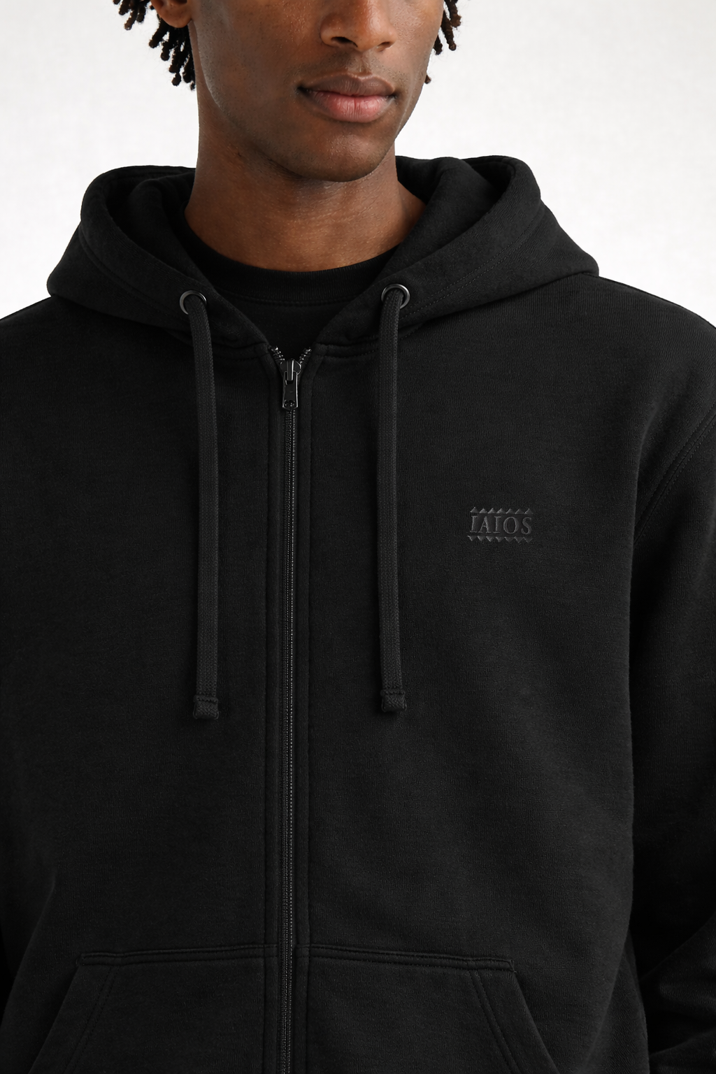 Sudadera con cremallera negro