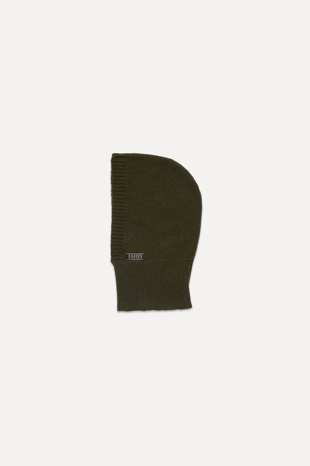 Balaclava o pasamontañas color verde. Made in Spain. IAIOS, moda sostenible.