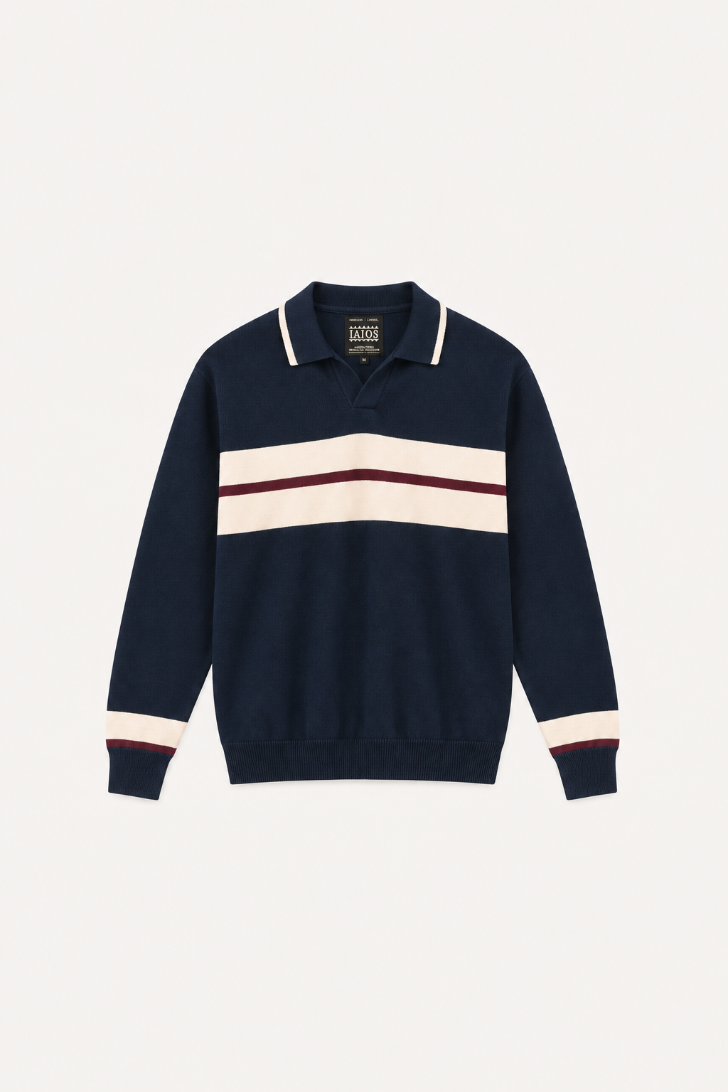 Polo rayas azul