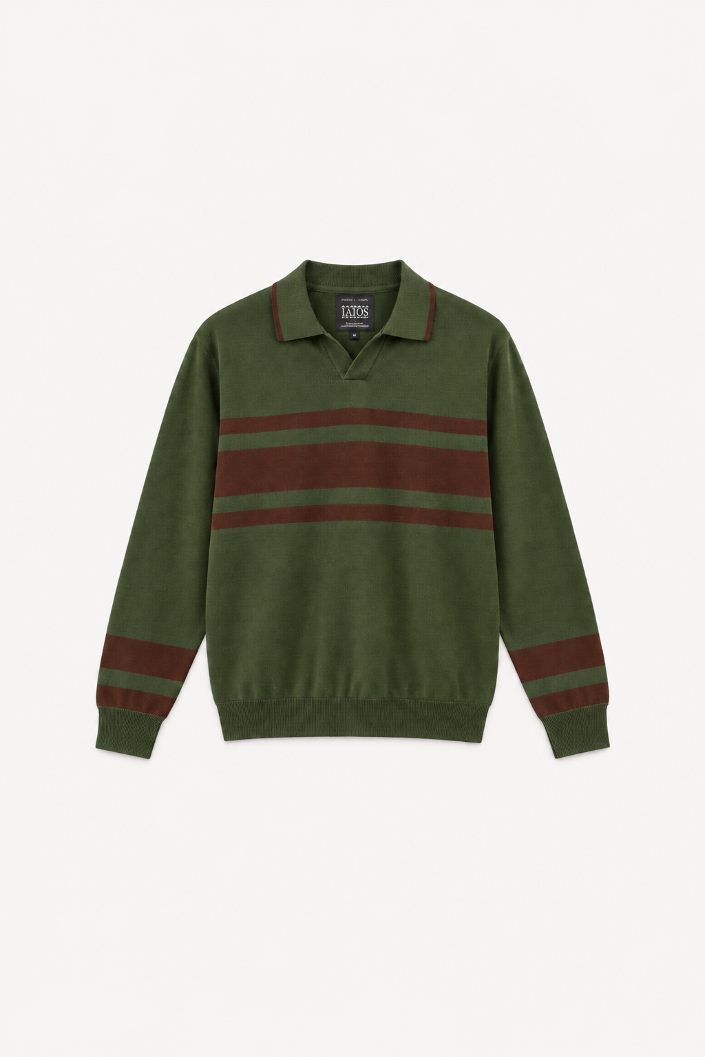 Polo rayas verde