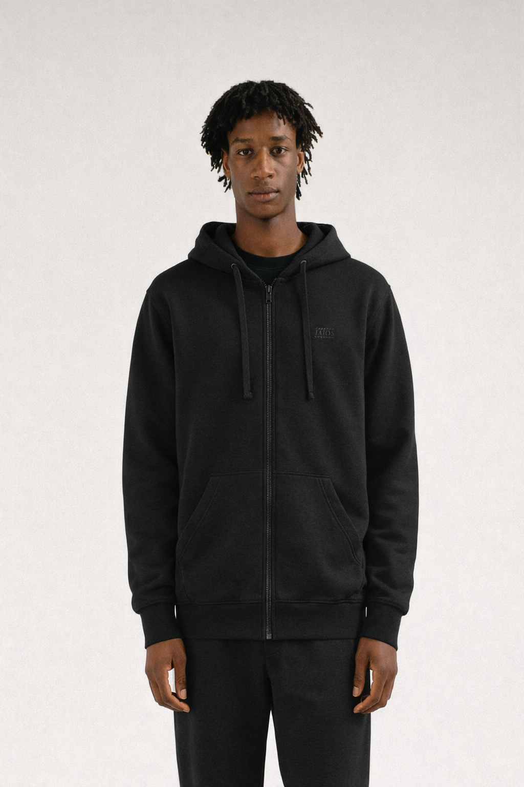 Sudadera con cremallera negro