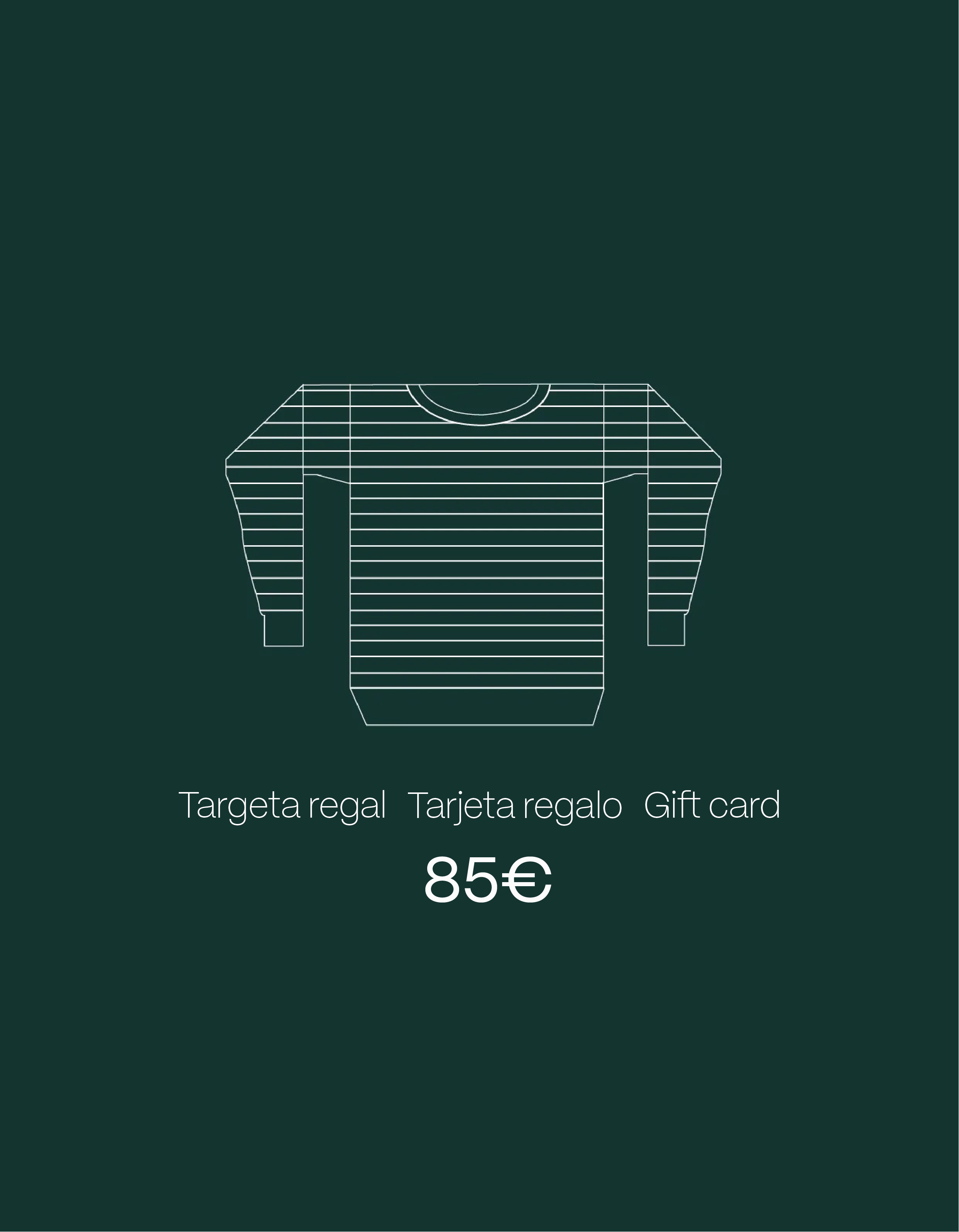 Tarjeta regalo - 85€