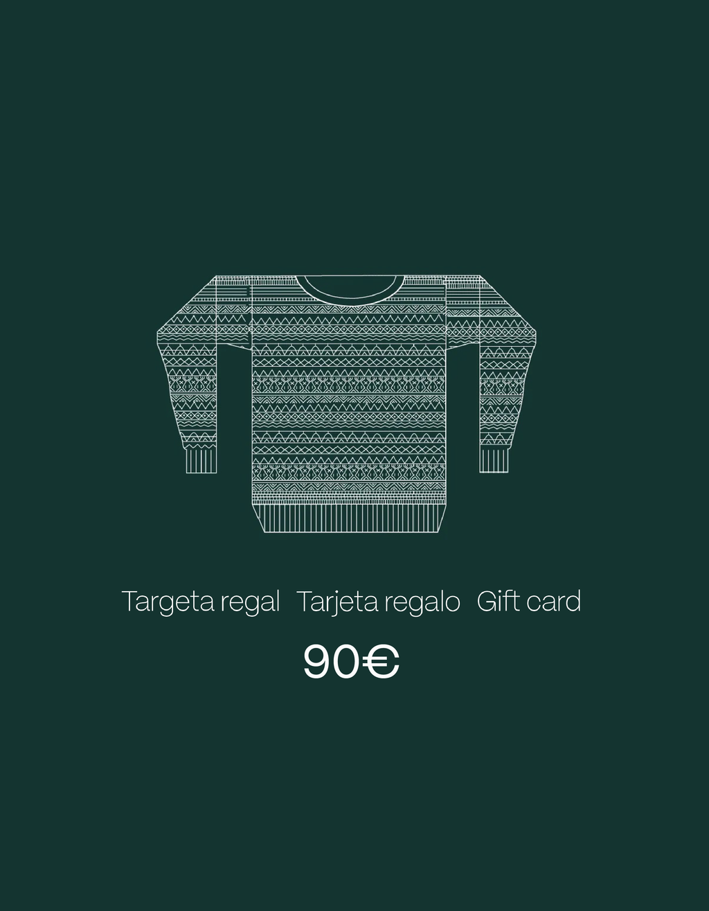 Tarjeta regalo - 90€