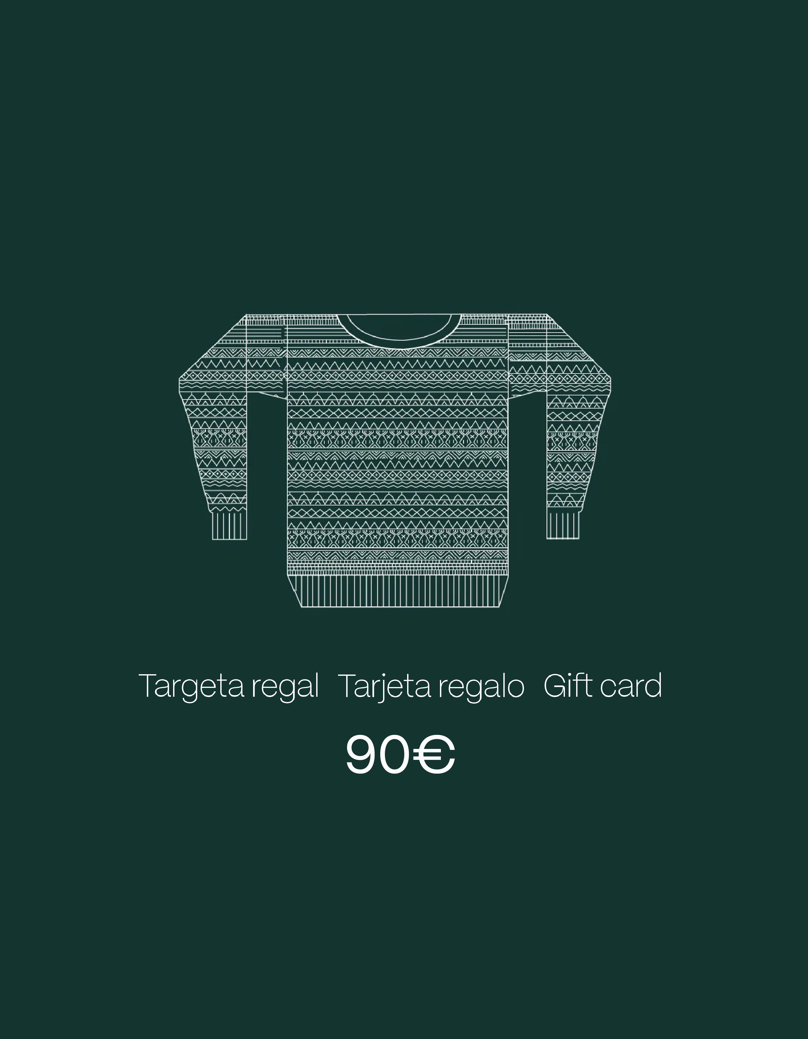 Tarjeta regalo - 90€