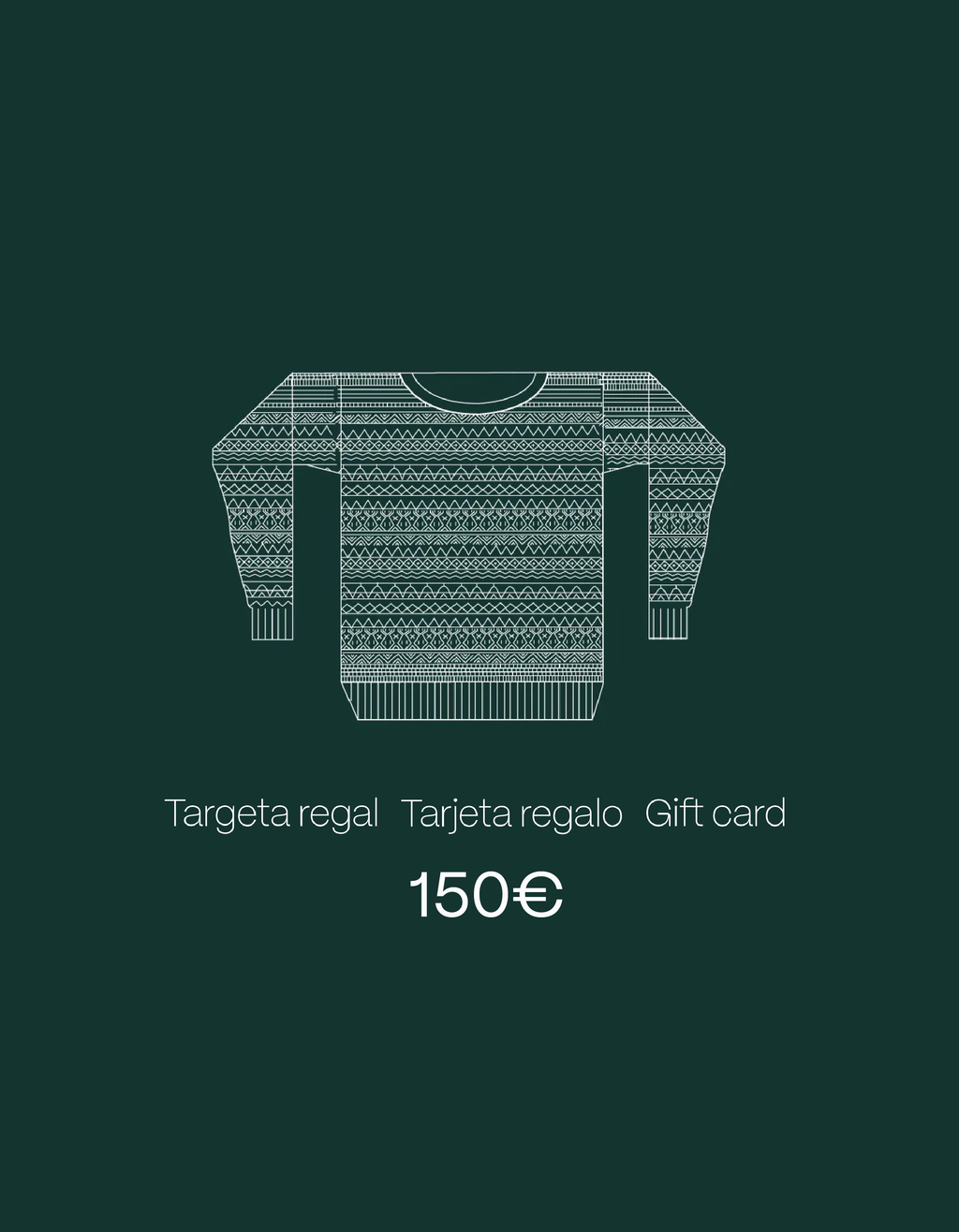 Tarjeta regalo - 150€
