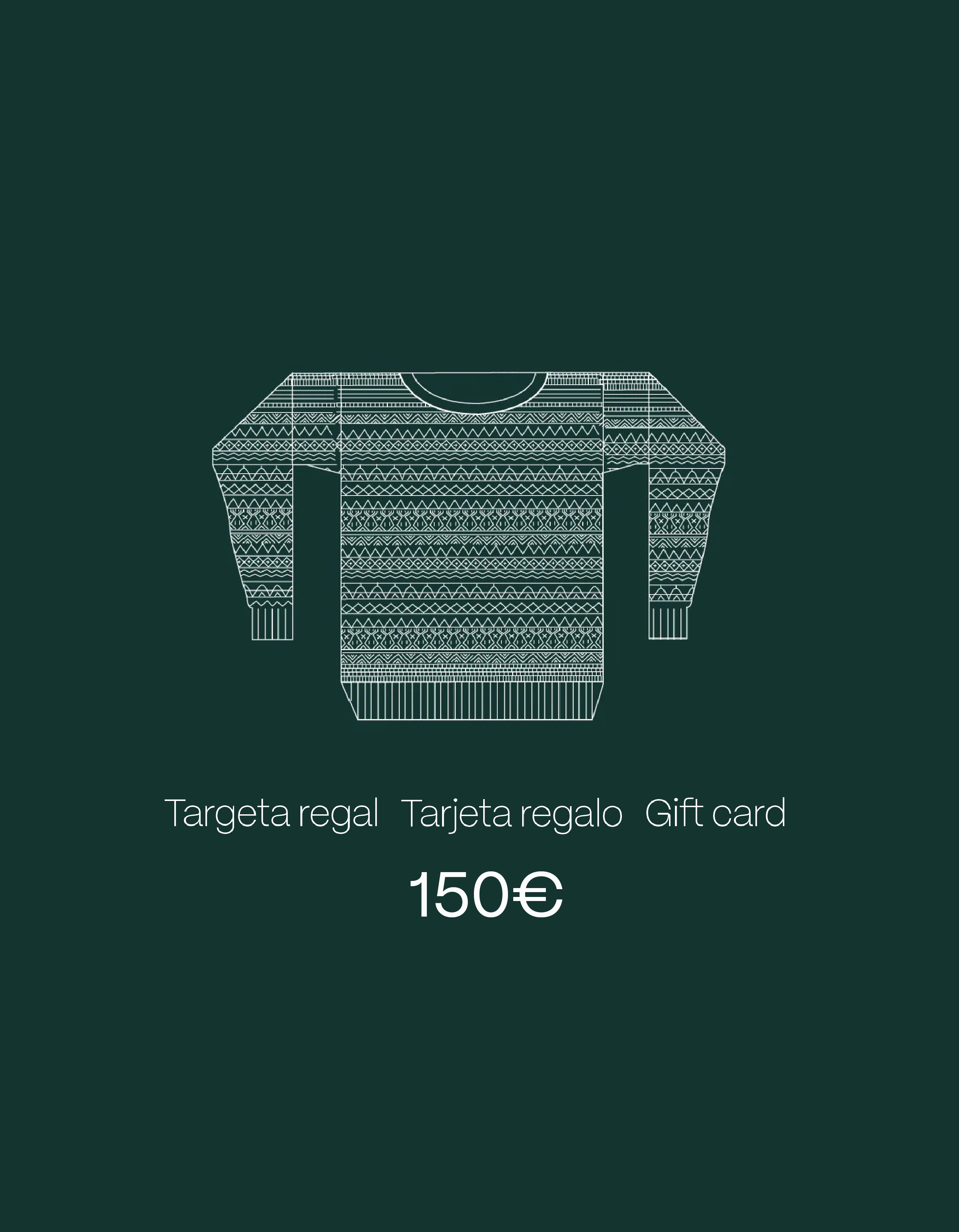 Tarjeta regalo - 150€