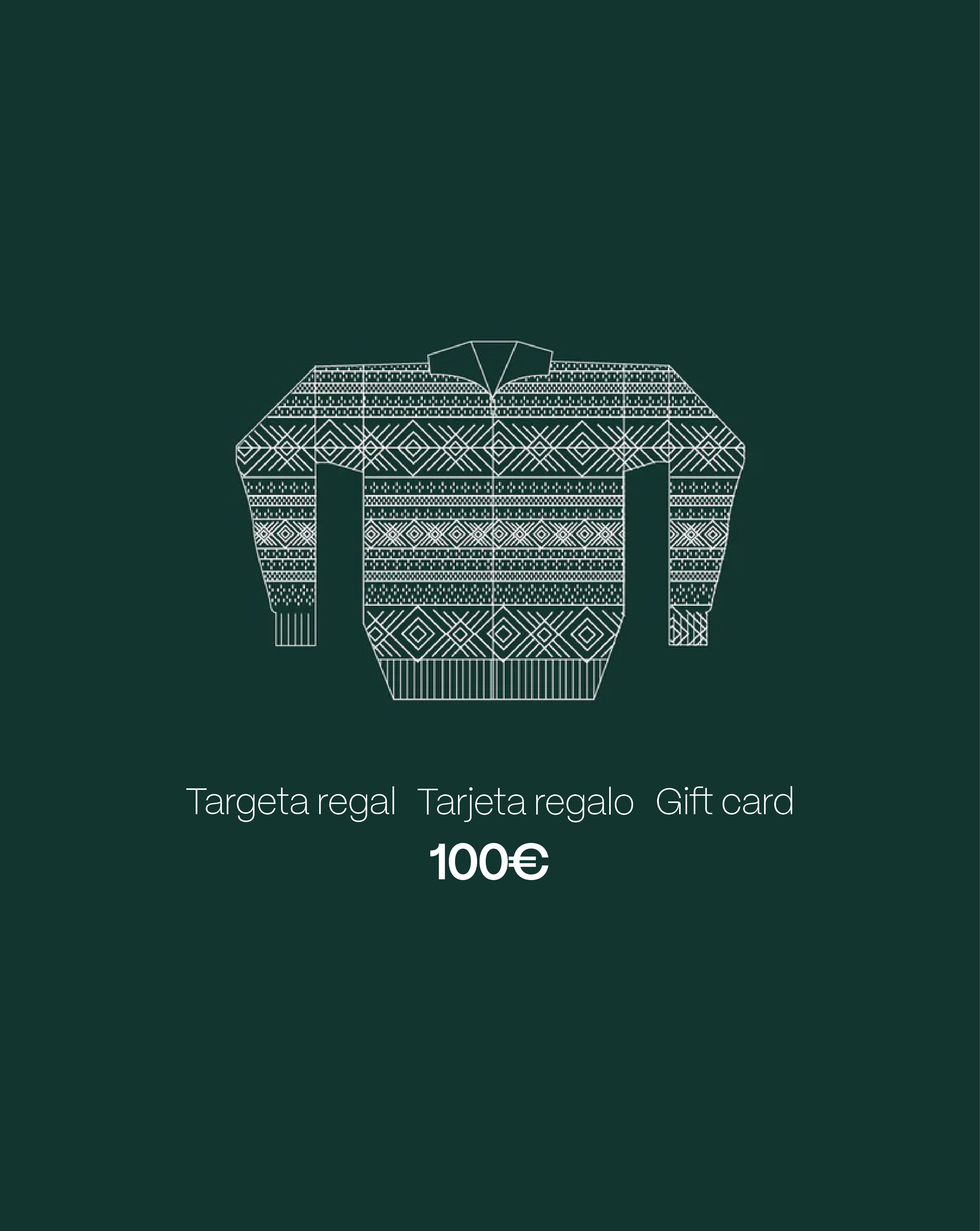 Tarjeta regalo premium de 100€ para regalar estas navidades