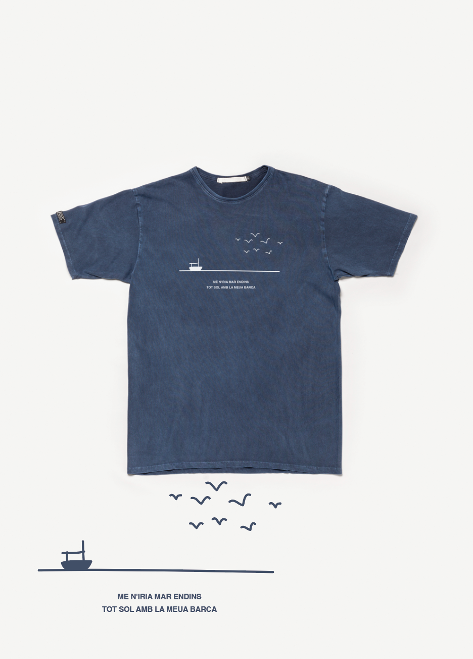 Camiseta azul - Mar endins