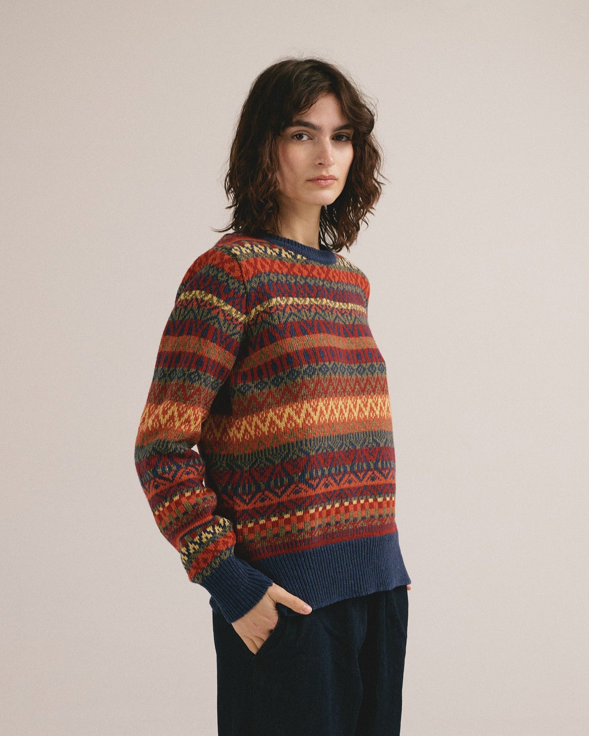 Jersey de punto colorido Salomon de IAIOS para mujer, vista de tres cuartos