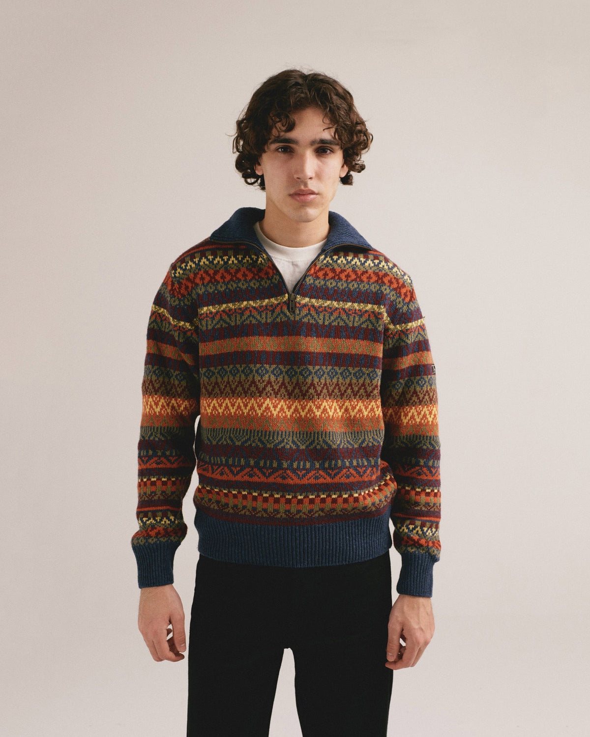 Jersey jacquard con cremallera Salomon de IAIOS, vista frontal