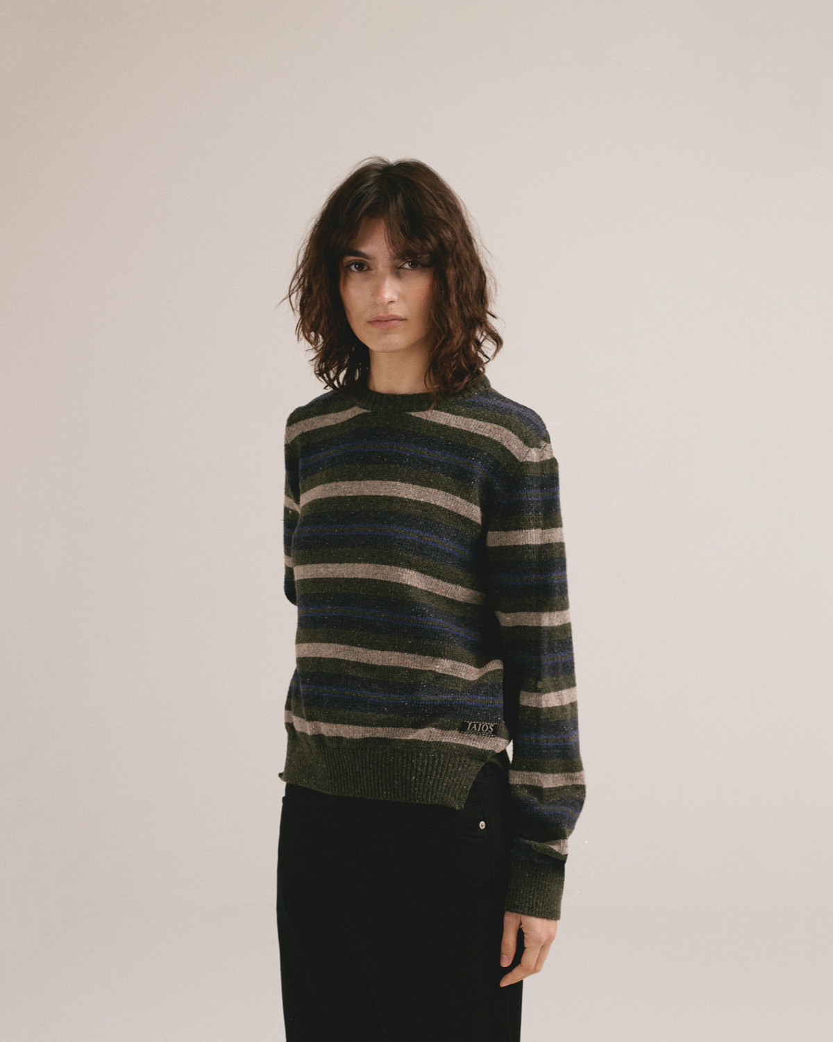 Jersey de rayas moteado Pipa de IAIOS para mujer, plano medio