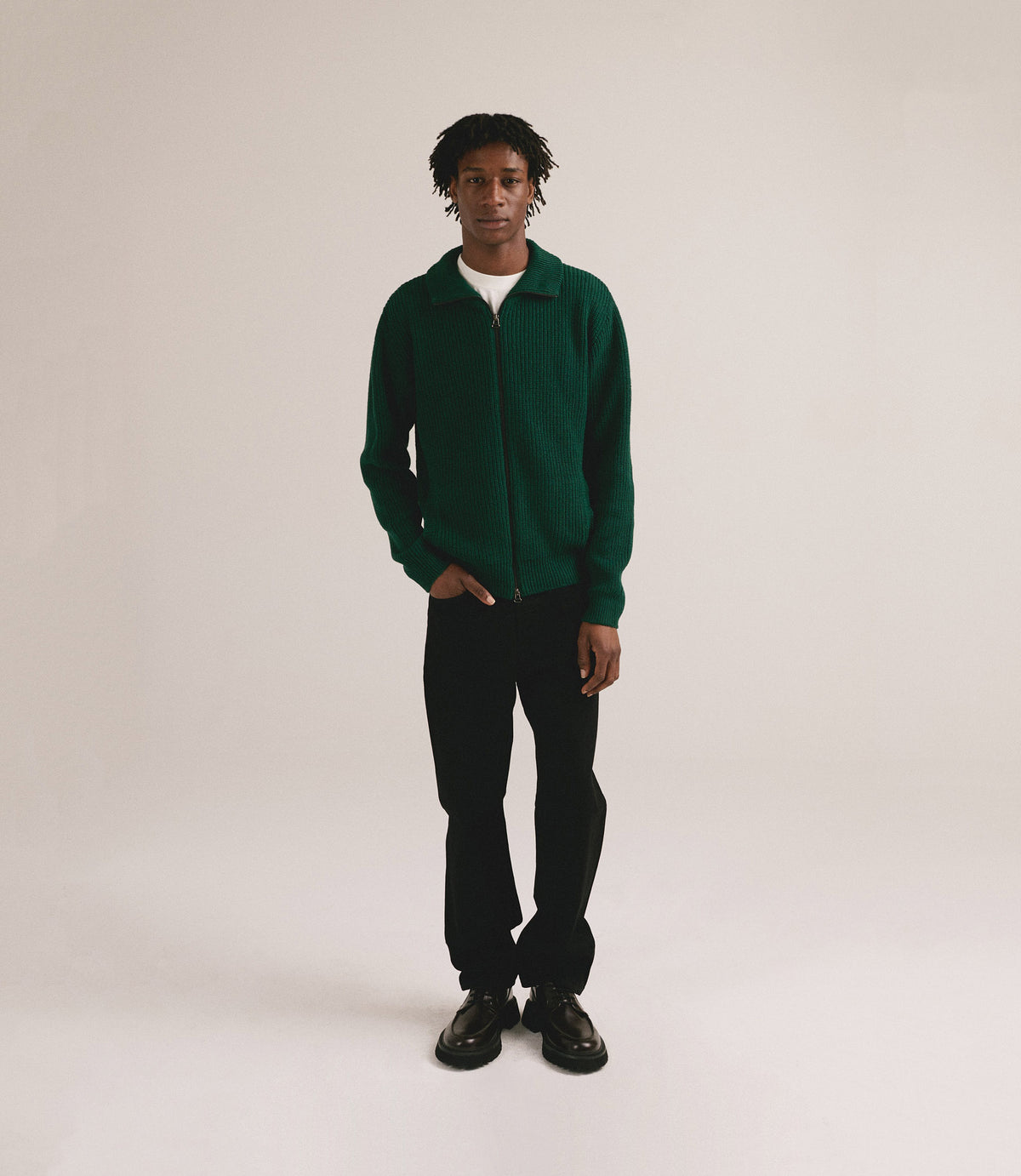 Càrdigan amb butxaques verd - Lluís Argemí