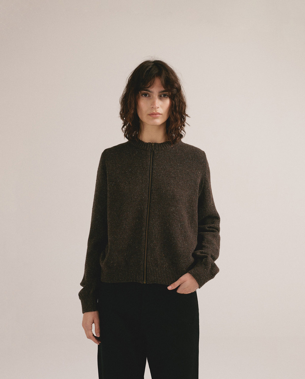 Cardigan cremallera mujer - Lola