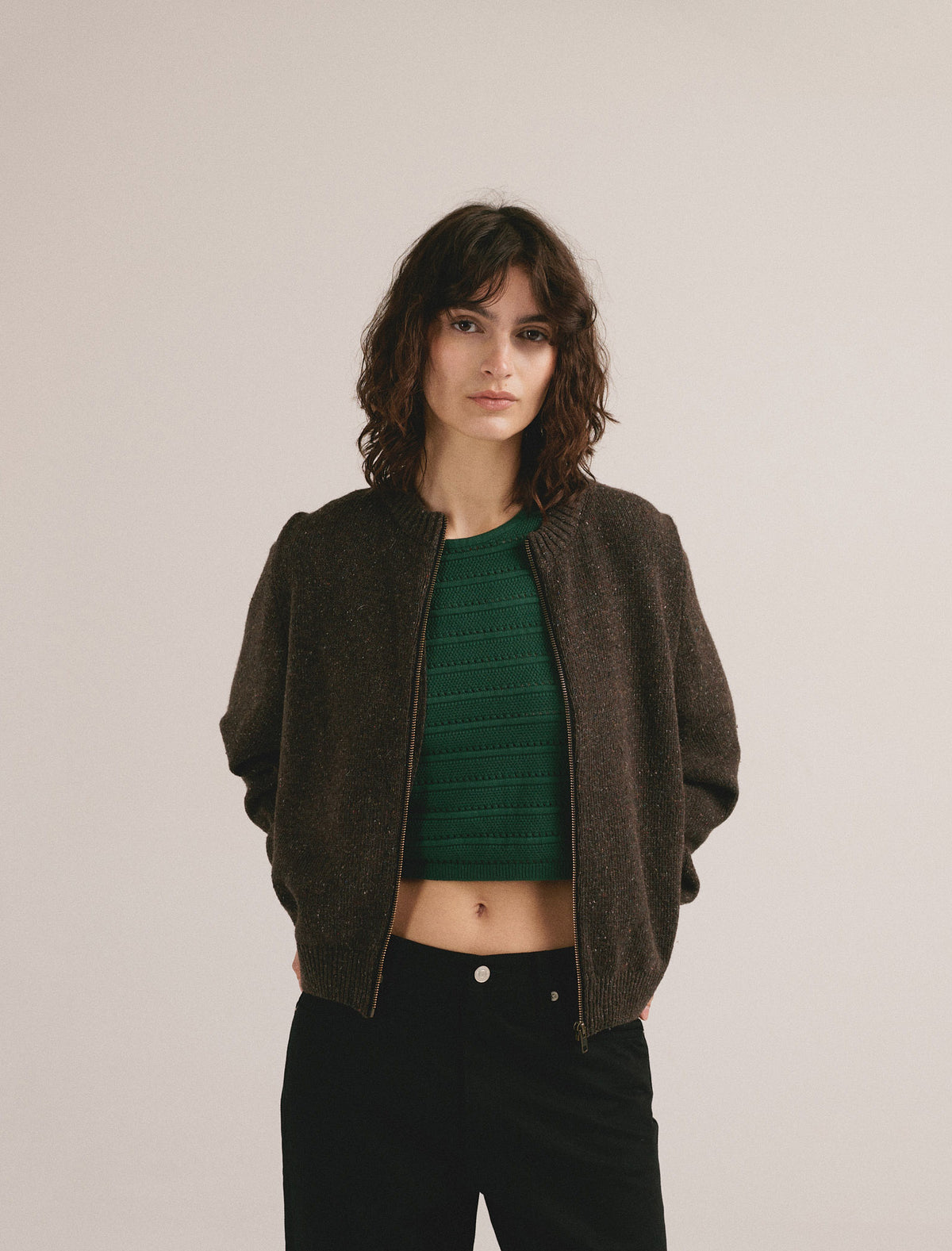 Cardigan cremallera mujer - Lola