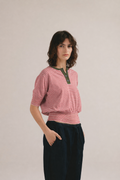 Polo dona de ratlles - blau