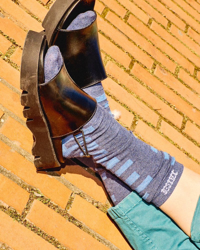 Tania socks worn with sandals