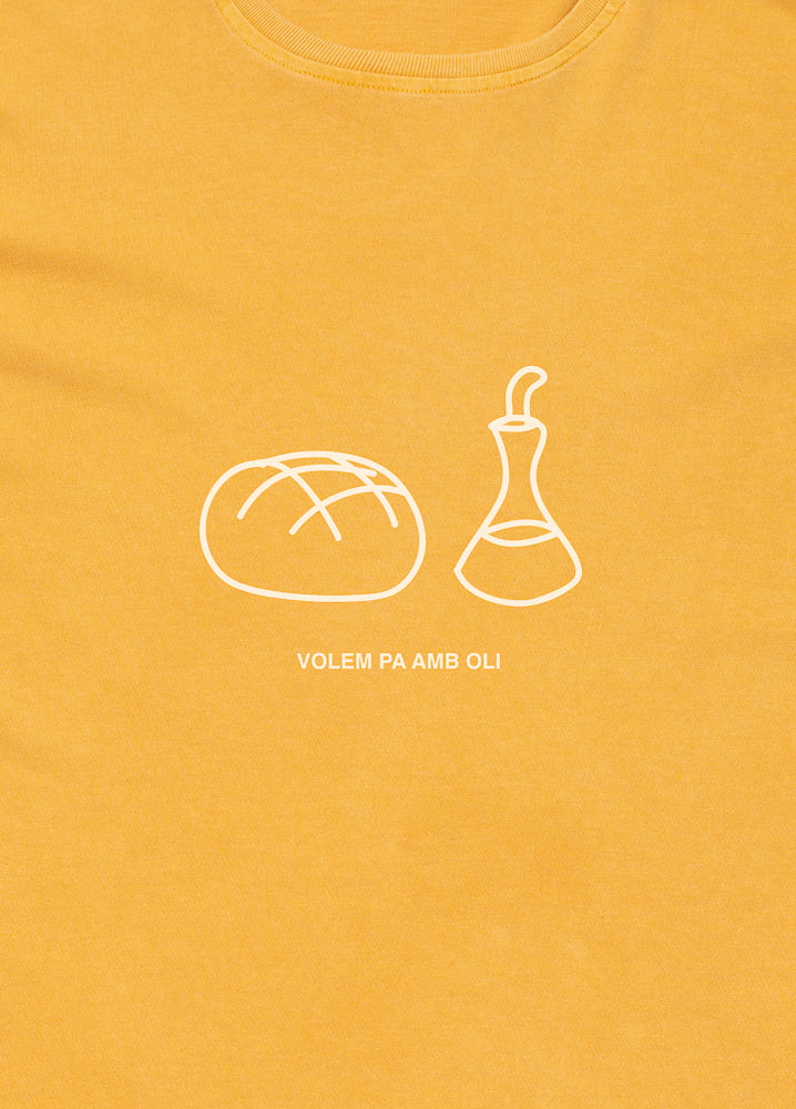 Yellow T-shirt - Volem pa amb oli