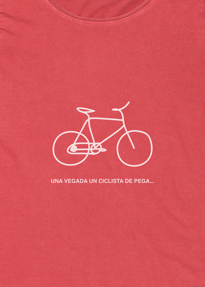 Camiseta roja - Ciclista de pega