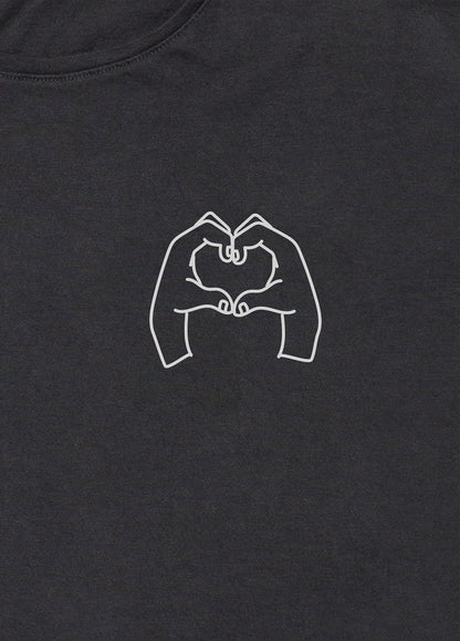 Camiseta negra - Corazón