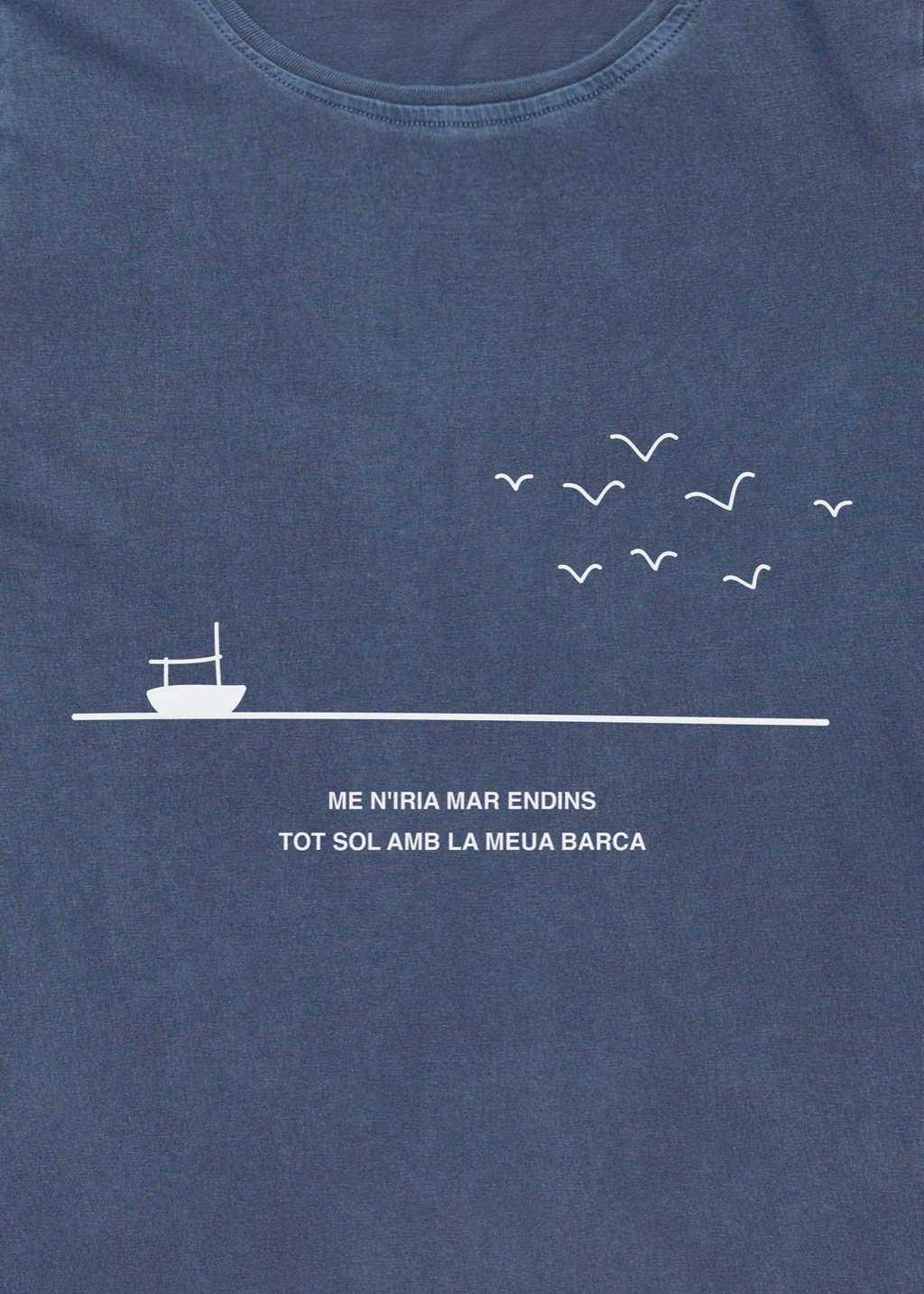Camiseta azul - Mar endins