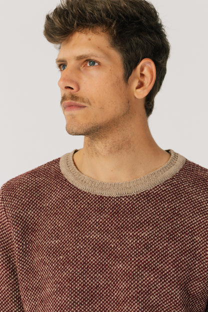 Portrait of the model with the sweater