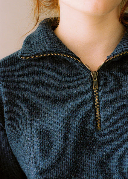Pullover with blue zipper - Àvia Pia