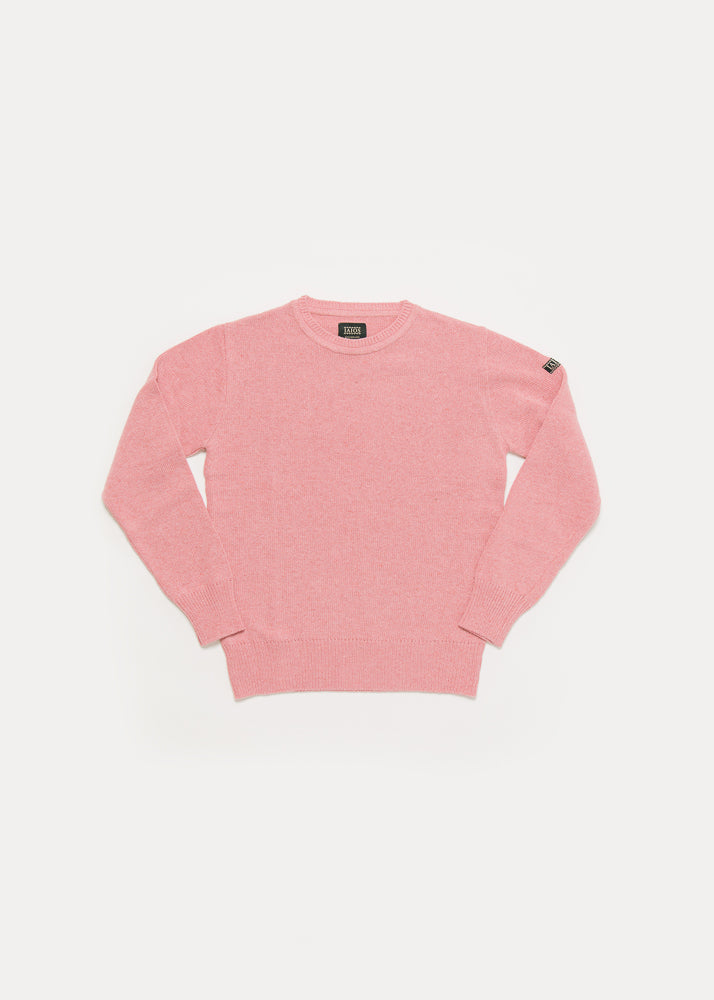 Men's or unisex sweater in pink color. The sweater is plain.