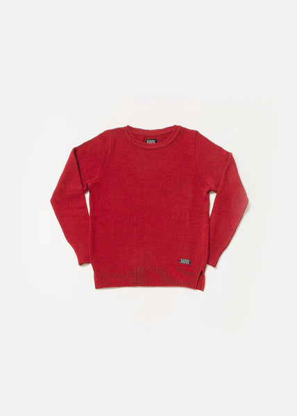 jersei de dona o unisex color vermell. El jersei llis és un dels més venuts per la seva senzillesa.